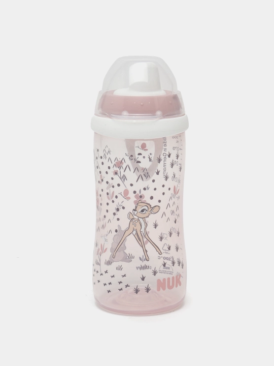 Suv idish Nuk Kiddy Bambi, ichish joyi plastmass, 12 oylikdan, 300 ml