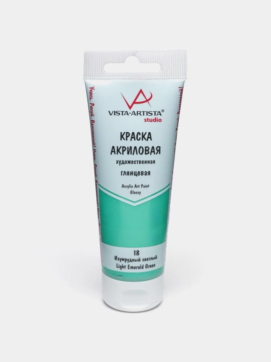 Yaltiroq akril bo'yoq, 5 ml, 18 Zumrad ochiq VAAG-75 q0000040384 - 