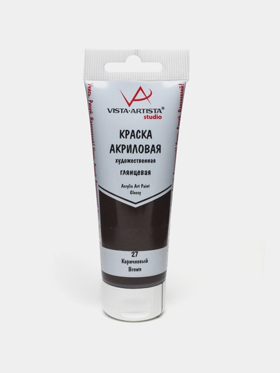 Краска акриловая глянцевая, 75 мл, 27 Коричневый, VAAG-75 q0000040358
