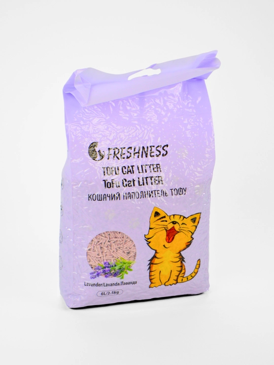 Freshness Tofu Pet Litter – наполнитель для кошек, кроликов и грызунов (Клубника/Лаванда)
