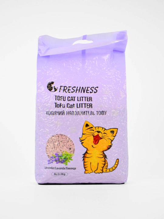 Freshness Tofu Pet Litter – наполнитель для кошек, кроликов и грызунов (Клубника/Лаванда)