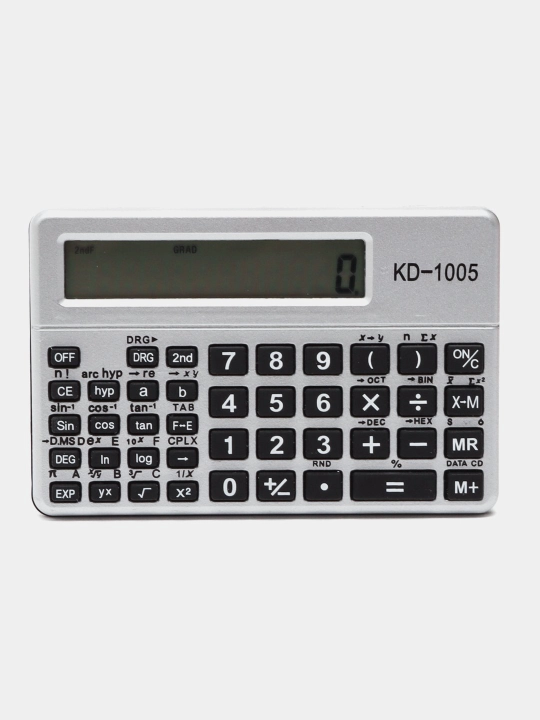 Cho'ntak kalkulyatori KD-1005, quti bilan, abituriyentlar uchun - 