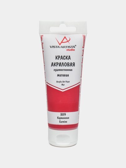 Краска акриловая, матовая, 75 мл, 309 Карминовый VAAM -75 q0000040213