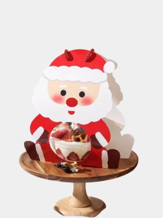 Коробочка + шар к Новому году. Бенто-коробка для торта + лента