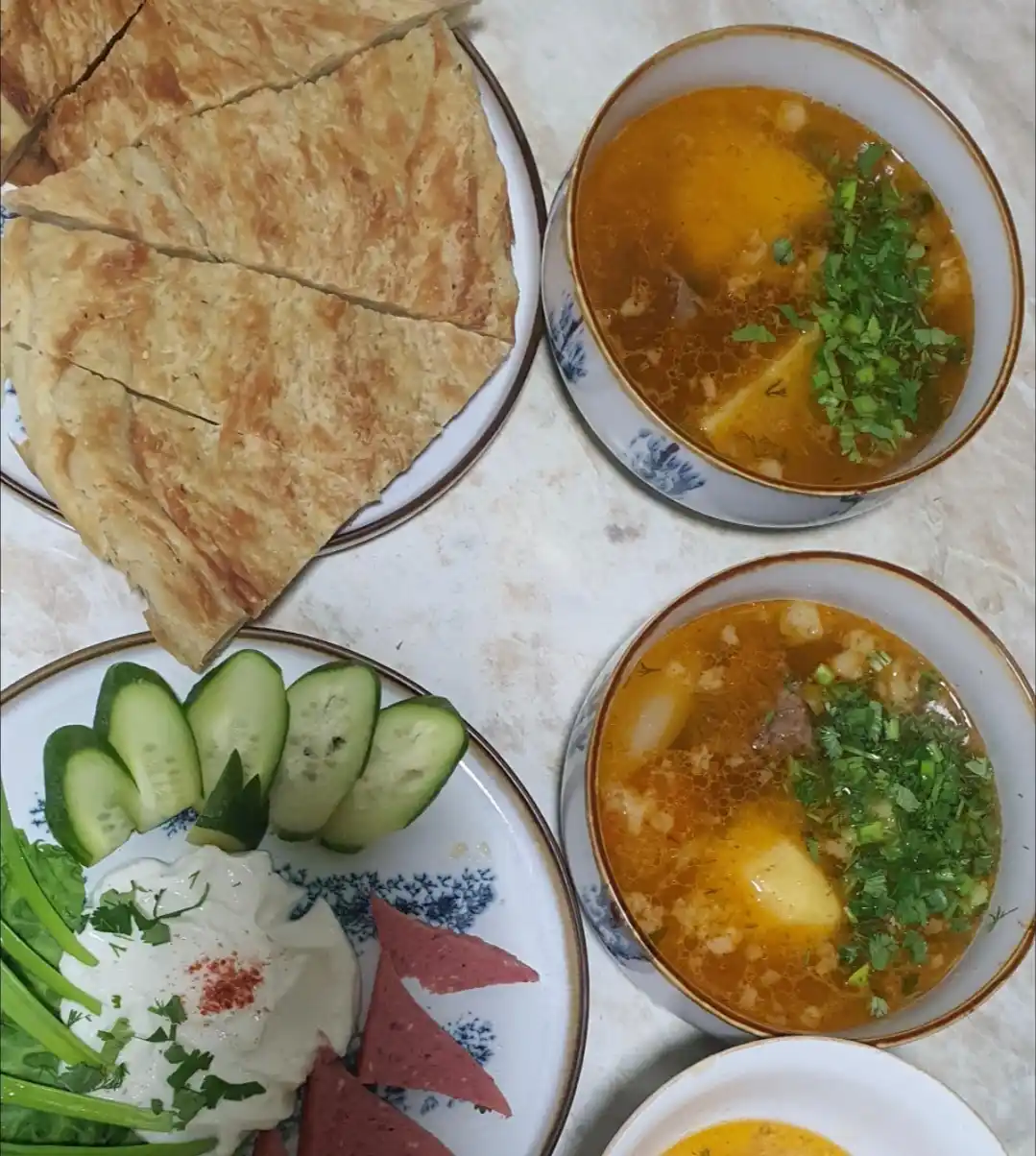 Косушки набор из фарфора, с дизайном в 5 цветах, 6 шт