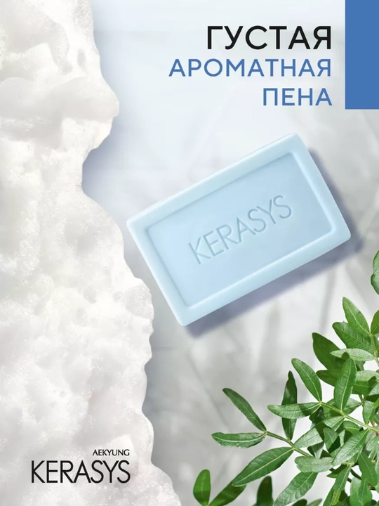 Kosmetik sovun, yog'li yuzlar uchun tozalovchi, davolovchi, Kerasys Mineral Balance, 100 g