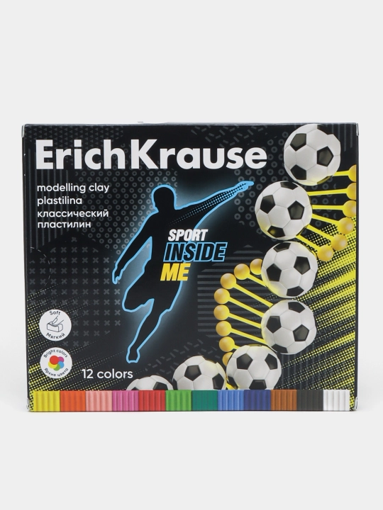 Klassik plastilin ErichKrause Sport DNA 12 rangli stekli, 180 g 61777 - 
