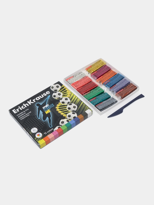 Klassik plastilin ErichKrause Sport DNA 12 rangli stekli, 180 g 61777