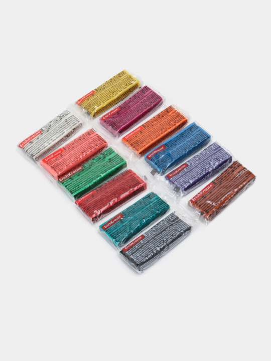 Klassik plastilin ErichKrause Sport DNA 12 rangli stekli, 180 g 61777