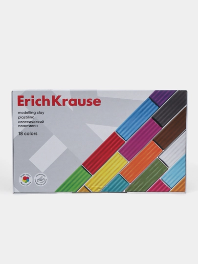 Пластилин классический ErichKrause 18 цветов, 288 гр, 61318 — ERKR-P146158-ПРОЗР
