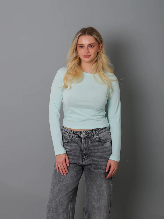 Лонгслив Slim Fit, мягкий стрейчевый трикотаж