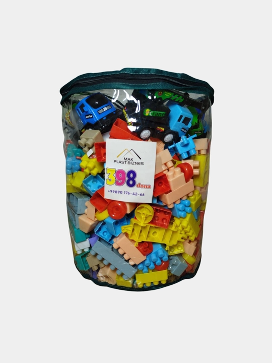 Конструктор с набором игрушек, 398 шт
