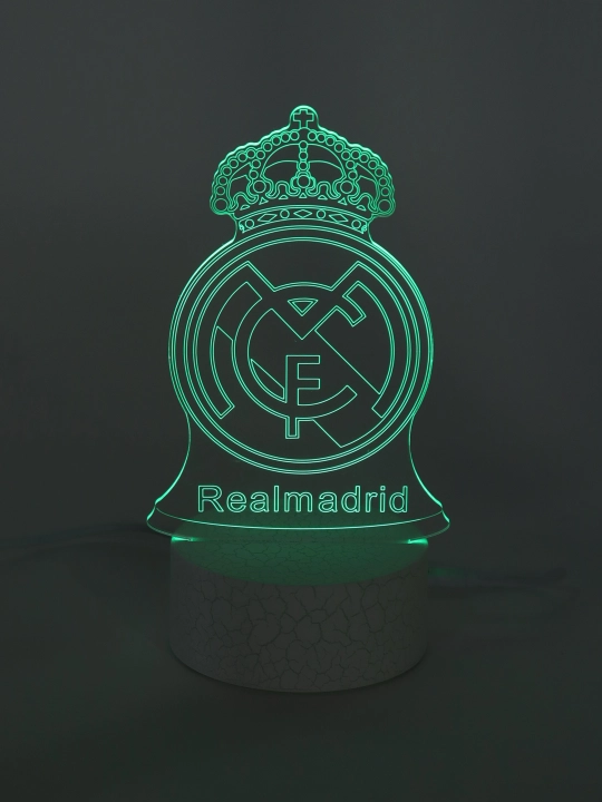 Real Madrid, Barcelona futbol klublari, avtomobillar logotiplari tushirilgan LED 3D chiroq