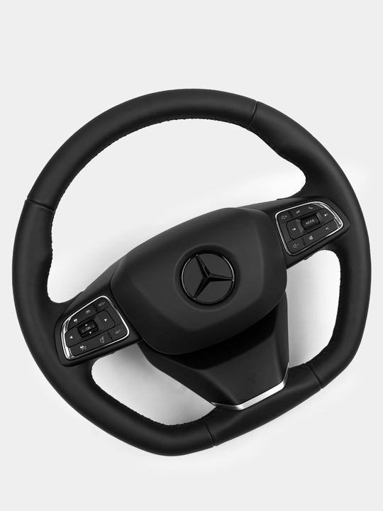 Руль для всех автомобилей, кожаный, универсальный, Spark, Damas, Nexia 1, 2, 3, Gentra, Lacetti