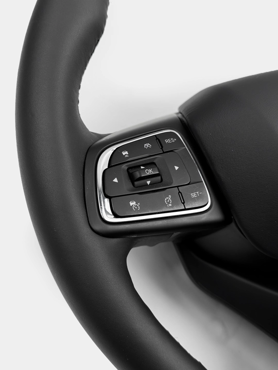 Руль для всех автомобилей, кожаный, универсальный, Spark, Damas, Nexia 1, 2, 3, Gentra, Lacetti