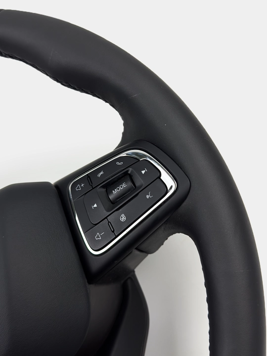 Руль для всех автомобилей, кожаный, универсальный, Spark, Damas, Nexia 1, 2, 3, Gentra, Lacetti