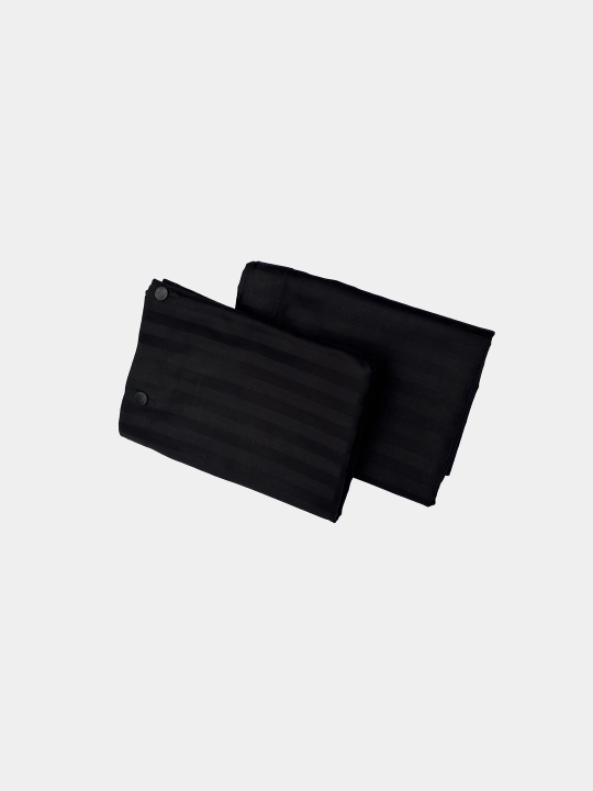 Strayp satin qoplamalari, 2 dona, tugmalarda