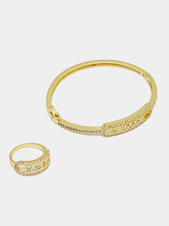Комплект украшений, серьги, кольцо, браслет, цепочка, Messika Bvlgari, Vancleef