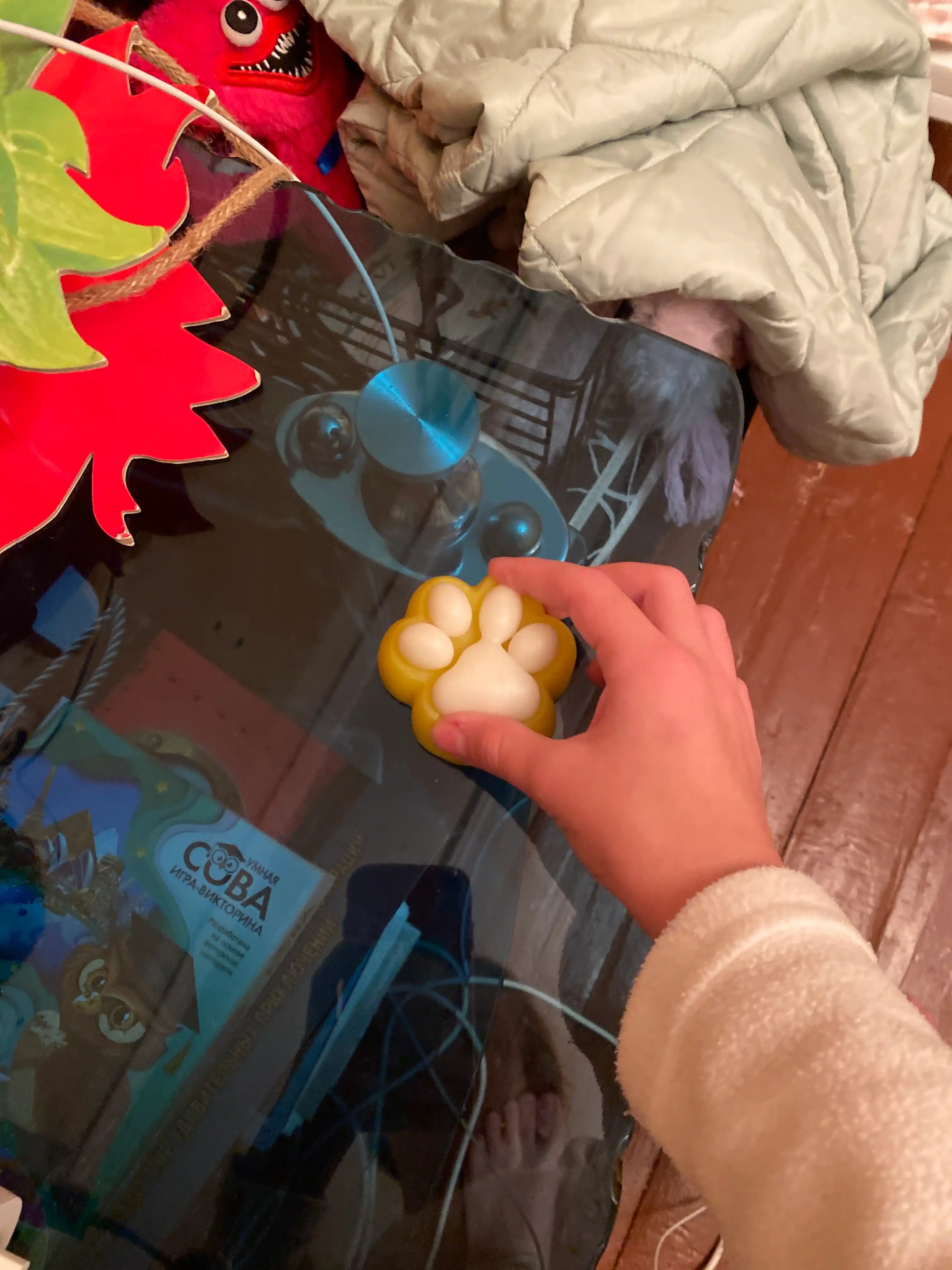 Игрушка-сквиш, кошачья лапка антистресс, таба лапка