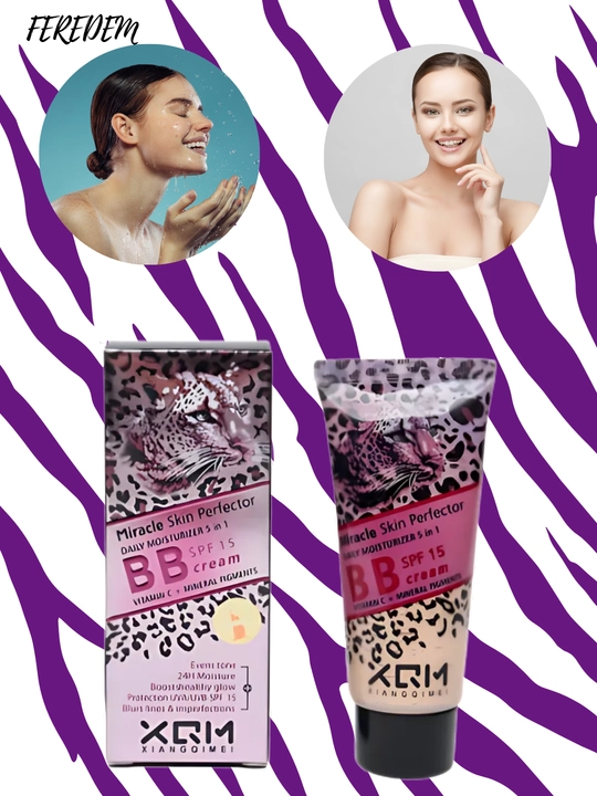 BB tonal krem, quyoshdan himoya krem XQM, SPF 15, 6 tasi 1 da formulasi, 65 ml