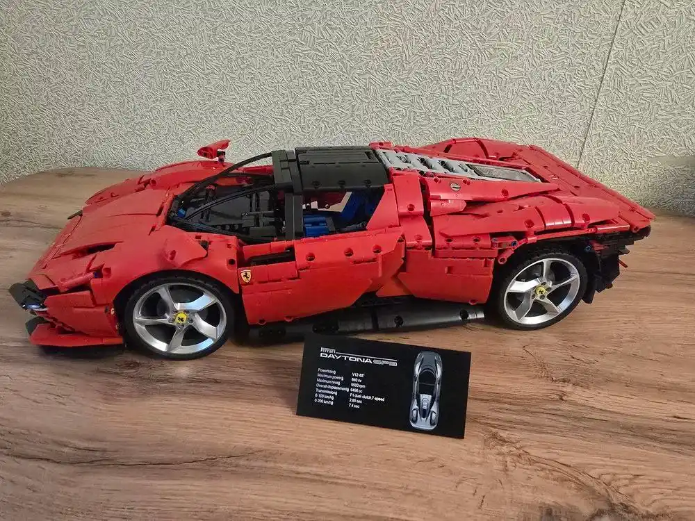 Конструктор Technic Ferrari, Bugatti, Porsche, BMW, спортивная машина, спорткар, мотоцикл