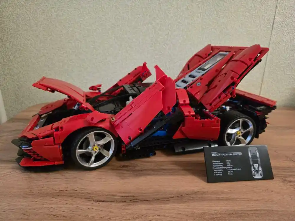 Конструктор Technic Ferrari, Bugatti, Porsche, BMW, спортивная машина, спорткар, мотоцикл