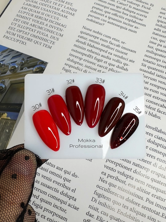 RED MOKKA gel-lak, 8 ml, 12 ml