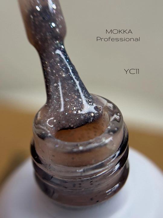 Жидкий полигель для ногтей, гель лак для наращивания и ремонта MOKKA
