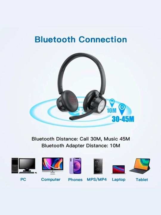NewBee BH58 simsiz garniturasi, USB adapteri bilan Bluetooth