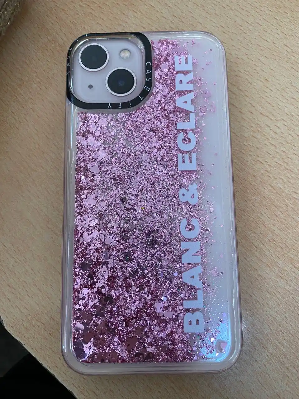 IPhone 11, 12, 13, Pro, Pro Max uchun suyuq yaltiroq shaffof g‘ilof, stressga qarshi
