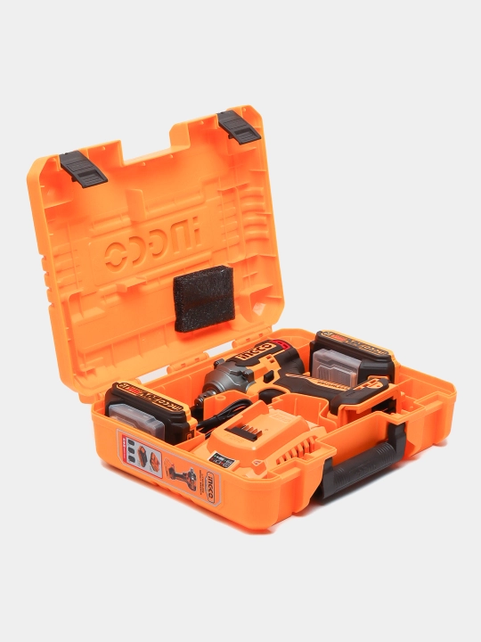 Simsiz cho'tkasiz zarbali gayka buragich INGCO CIWLI2040 INDUSTRIAL, 20 V, 1 / 2", 400 Nm