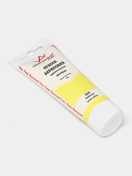 Mat akril, bo'yoq VAAM -75, 75 ml, 204 Limon q0000040208