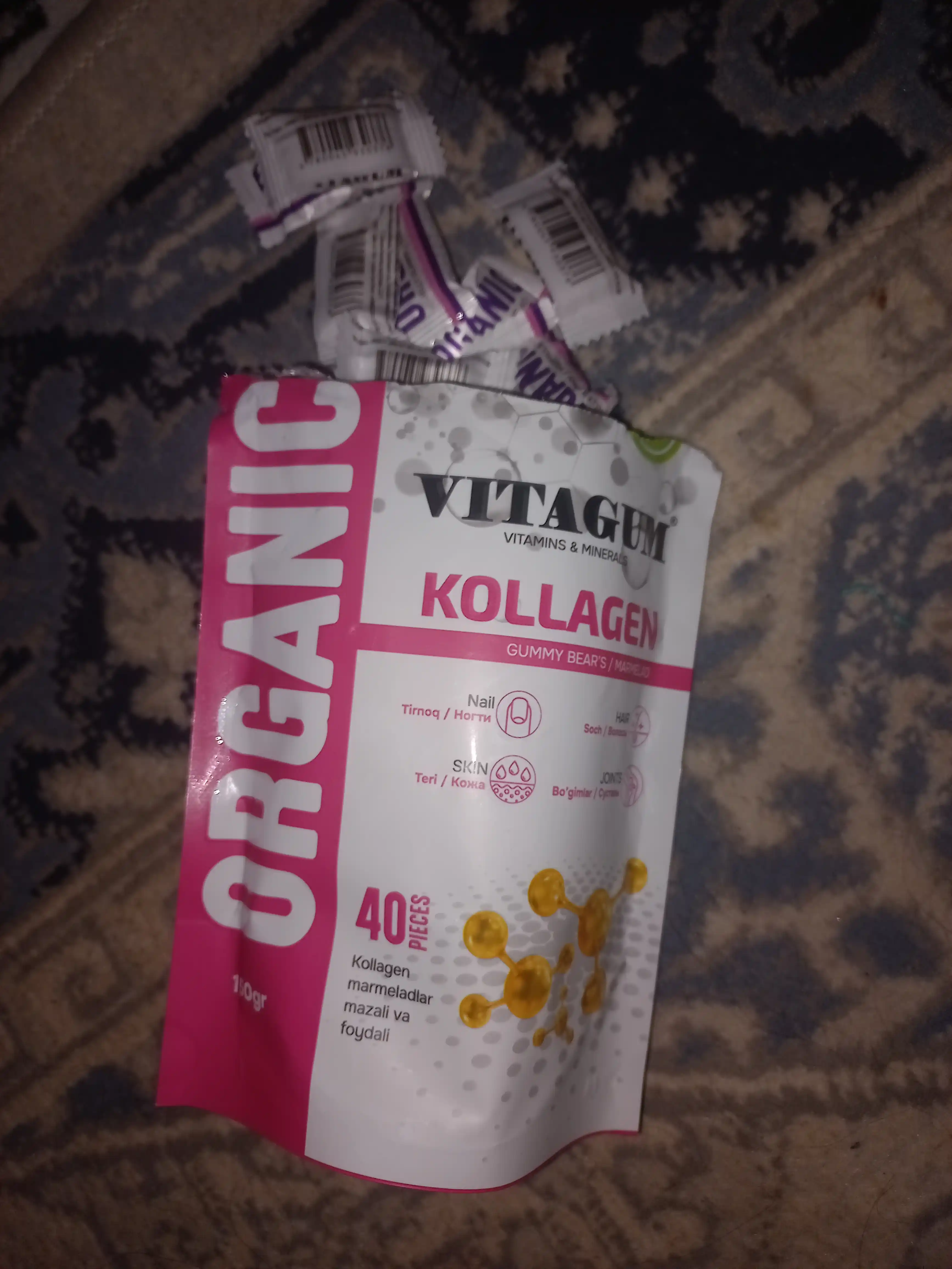 Vitagum Organic Kollagen, marmelad Halol