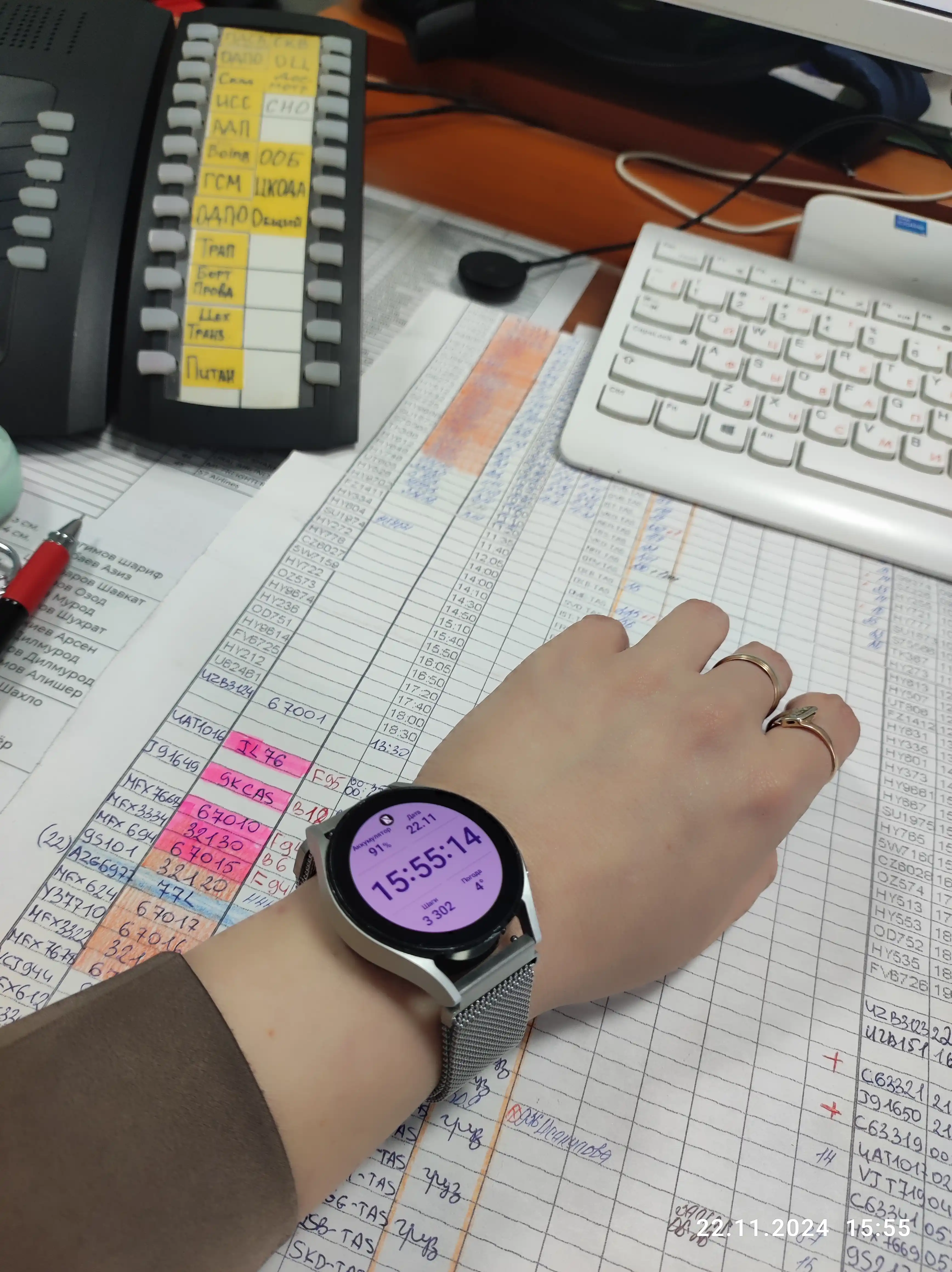 Ремешок для часов, железный, 18, 20, 22 мм, Samsung, Huawei, Amazfit