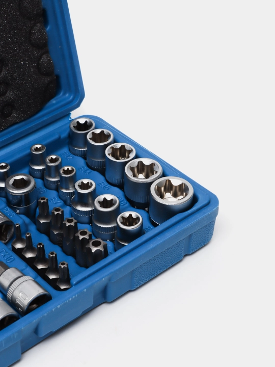 3/8 boshli to'plam, 1/4 TORX tishli uchlari, 34 dona