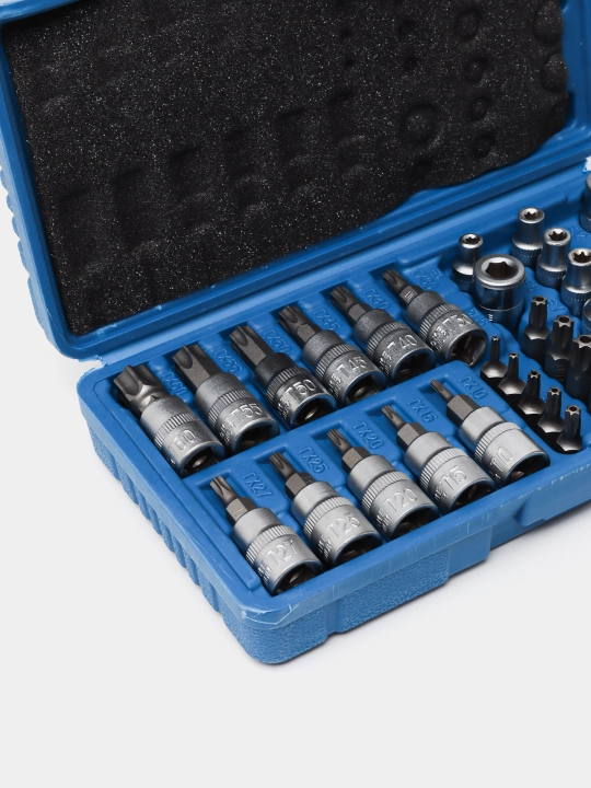 3/8 boshli to'plam, 1/4 TORX tishli uchlari, 34 dona