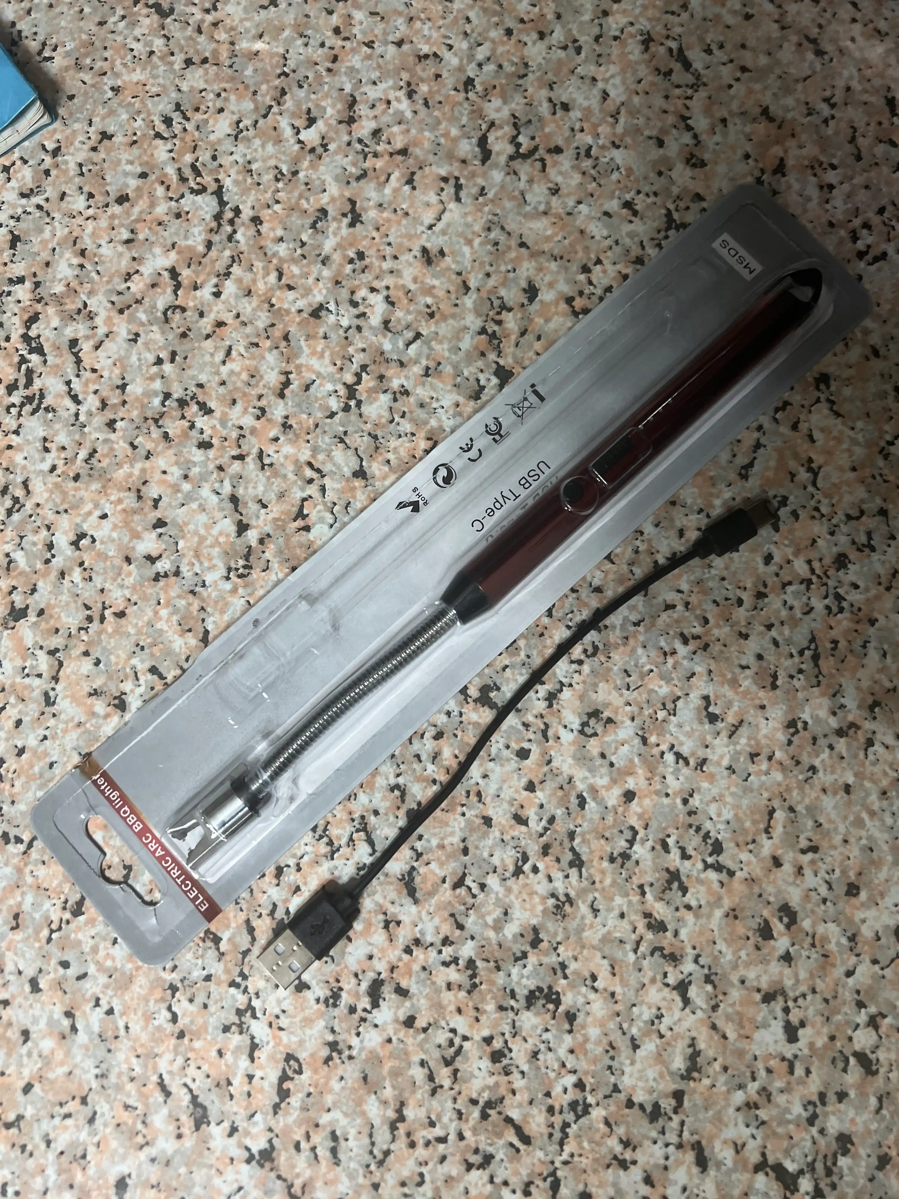 Plita va shamlar uchun oshxona elektron yondirgichi, USB orqali quvvatlanadi, 360 daraja