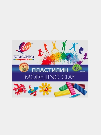 Пластилин "Классика", 40 цв