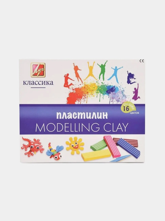 Пластилин детский Классика Детство, 16 цветов - 