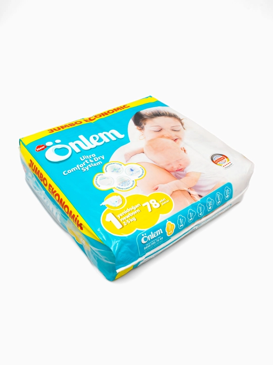 Bolalar tagligi pampers "Onlem Jumbo Economic", 1 o‘lcham, 78 dona