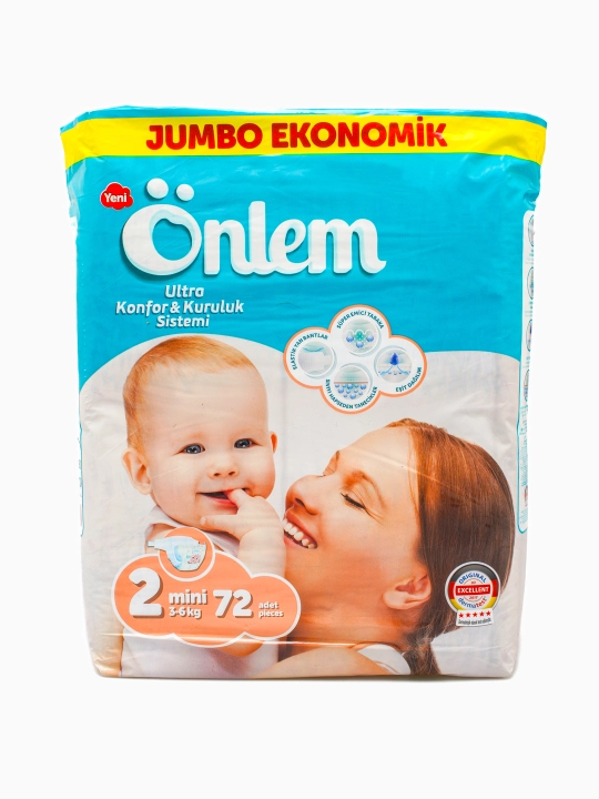 Bolalar tagligi pampers "Onlem Jumbo Economic", 2 o‘lcham, 72 dona