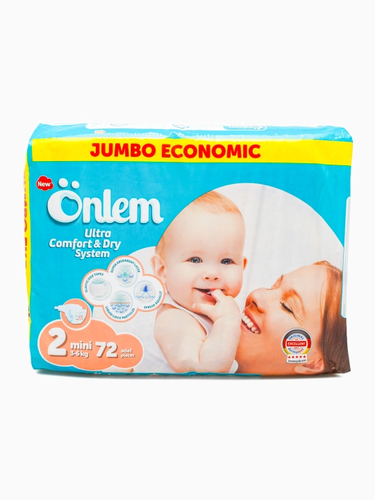 Bolalar tagligi pampers "Onlem Jumbo Economic", 2 o‘lcham, 72 dona