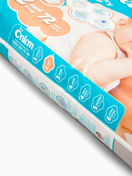 Bolalar tagligi pampers "Onlem Jumbo Economic", 2 o‘lcham, 72 dona