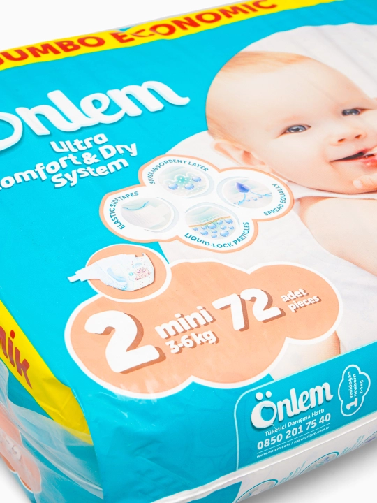 Bolalar tagligi pampers "Onlem Jumbo Economic", 2 o‘lcham, 72 dona