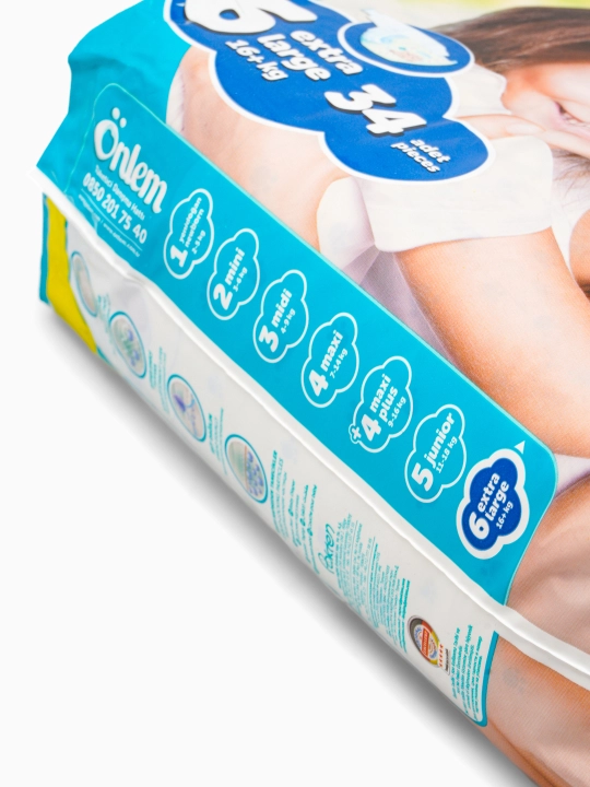 Bolalar tagligi pampers "Onlem Jumbo Economic", 6 o'lcham, 34 dona
