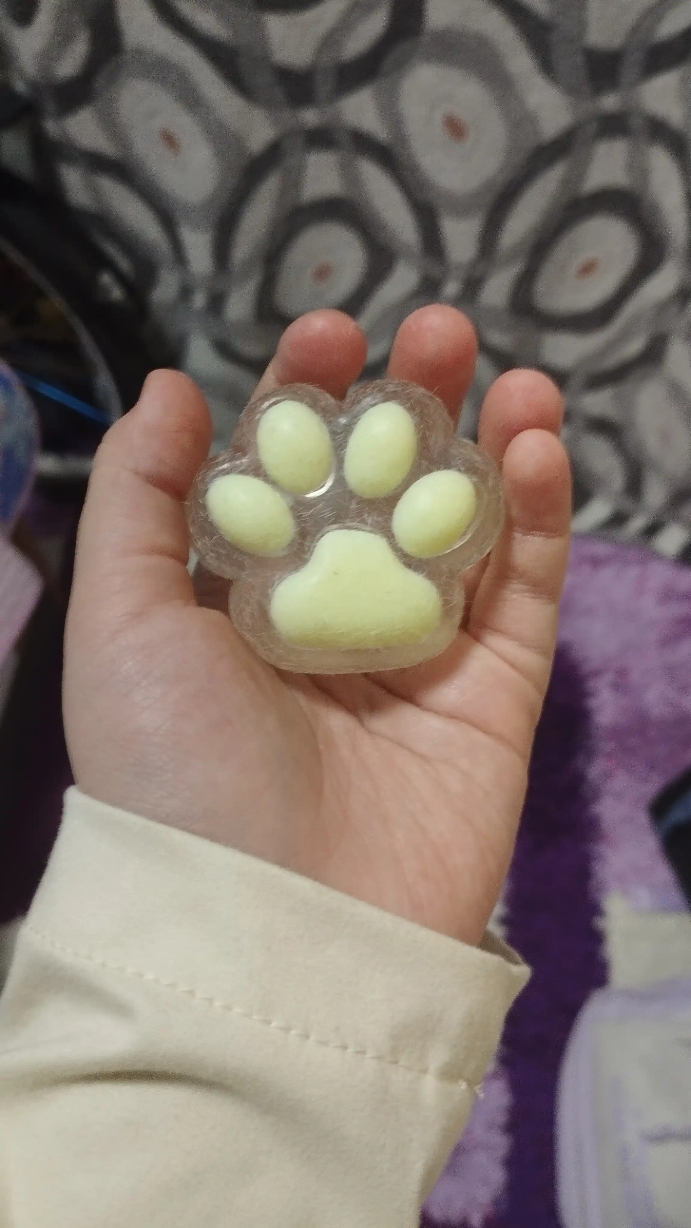 Игрушки сквиш, антистресс кошачья лапка, 5 см