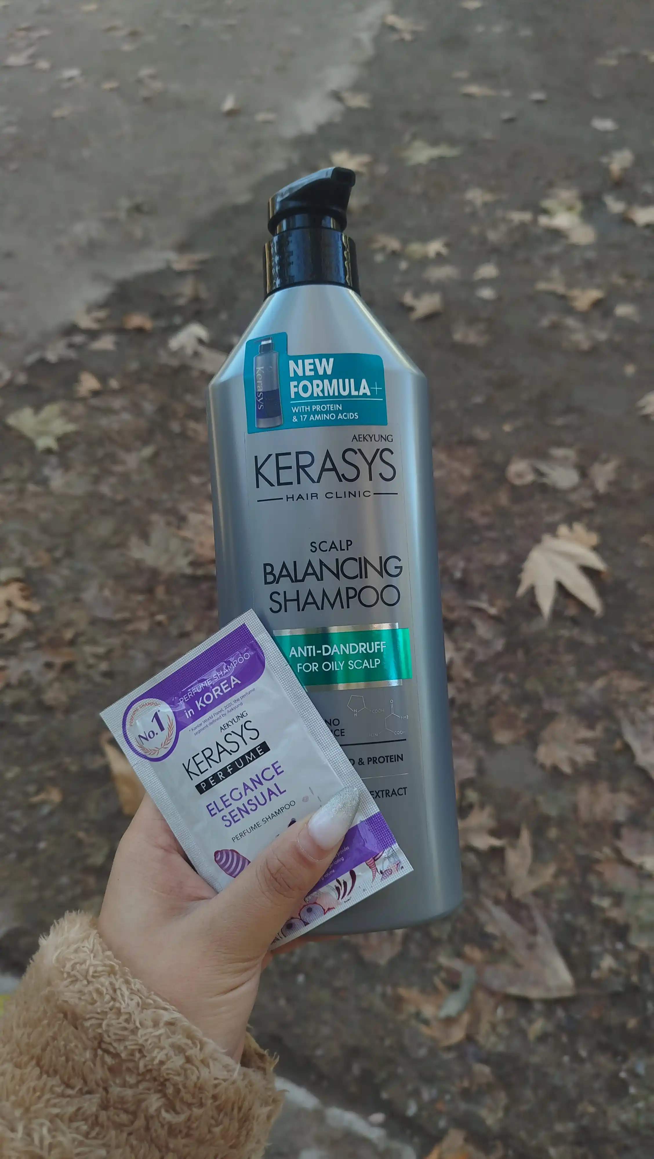 Шампунь Kerasys, против перхоти для жирных волос, кератиновое восстановление, 600 мл