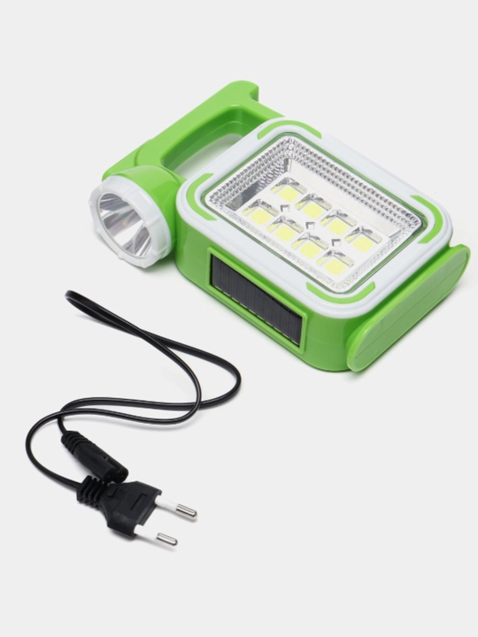Ручной фонарь на солнечной батарее, переносной и power bank