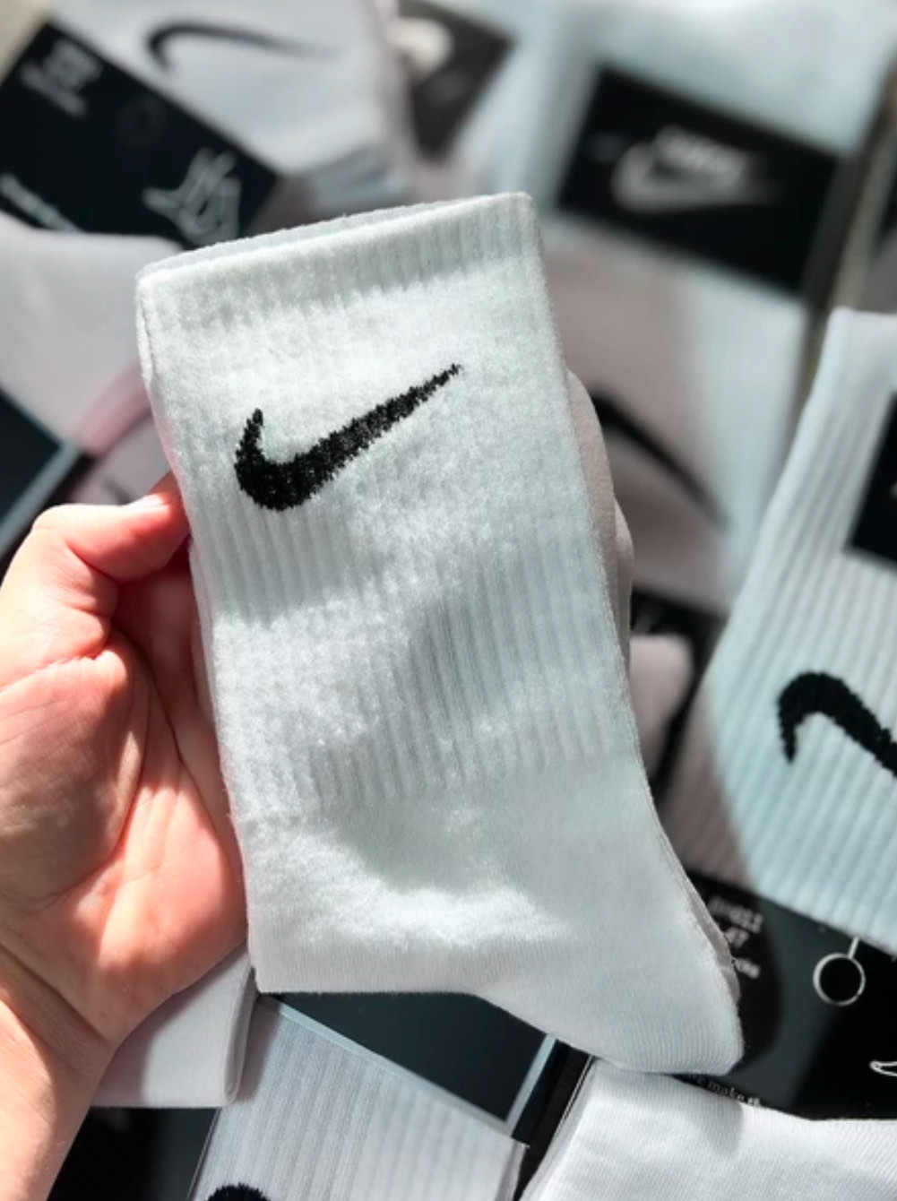 Носки Nike длинные 5 пар, 41-44, хлопок, спортивные, мужские и женские, одежда для спорта