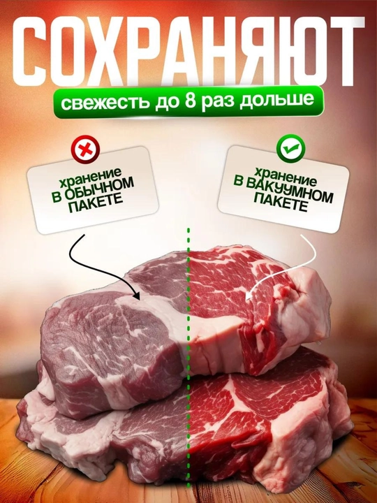 Пакеты для вакууматора, рифленая пленка в рулоне для вакуумного упаковщика